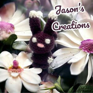 Jason’s Creations l 3-D Amigurumi Hand-crochet l Debut l Purple Bunny New